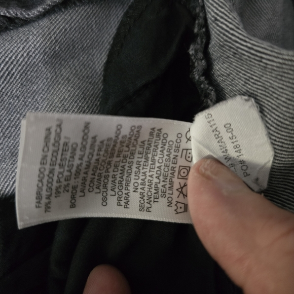 Women's Faded Black PrAna White Stitching Jeans 12/31 - Picture 9 of 11